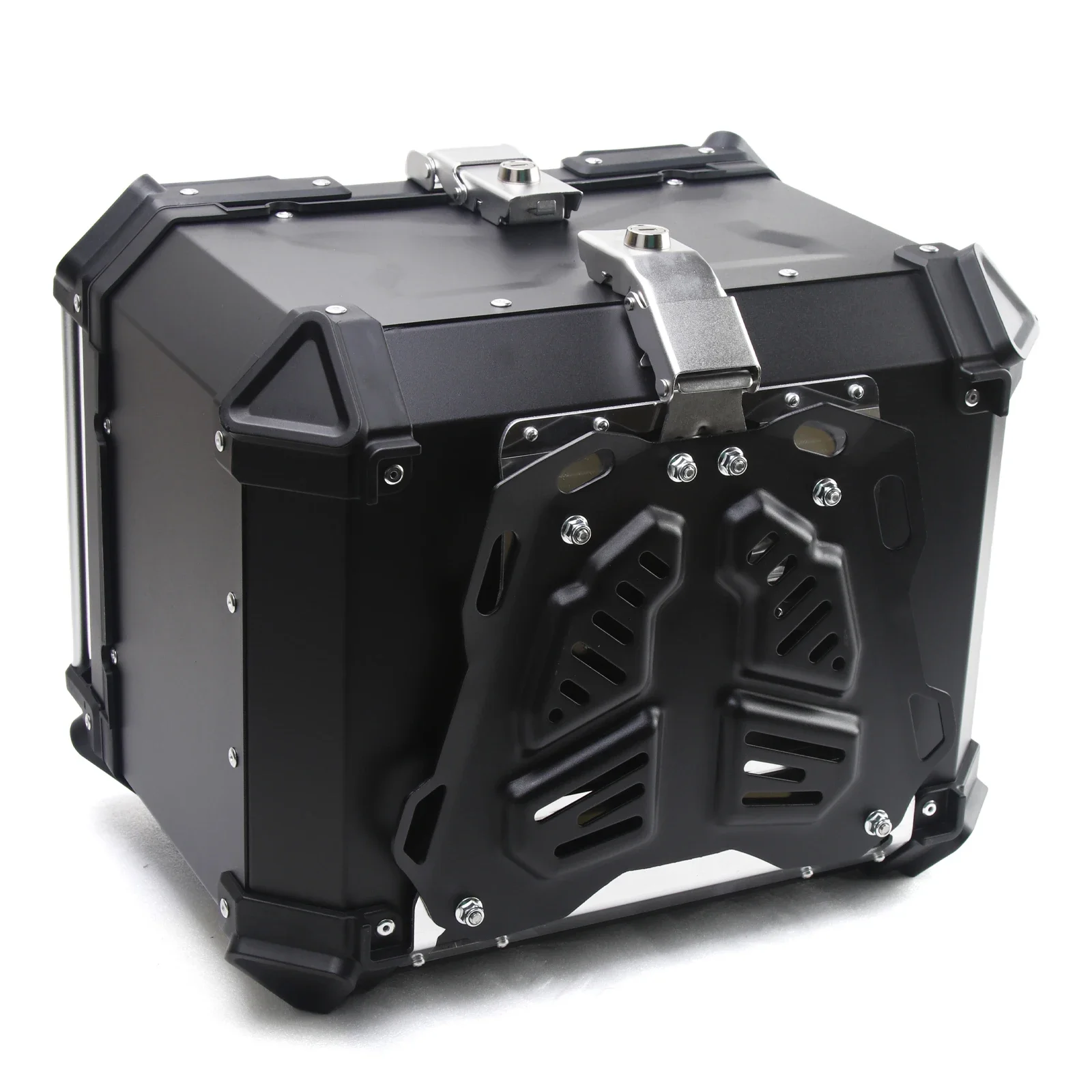 45L Universal Motorcycle Aluminum Alloy Rear Trunk Luggage Case Quick Release Electric Motorbike Waterproof Tail Box Storage Box