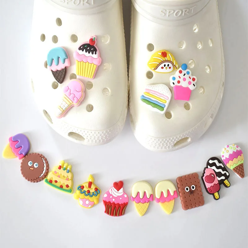 

Подвески для обуви, аксессуары, подходят для Crocs, распродажа, 1 шт., украшения, Пряжка из ПВХ для детей, для вечеринки, рождественские подарки, булавки, еда