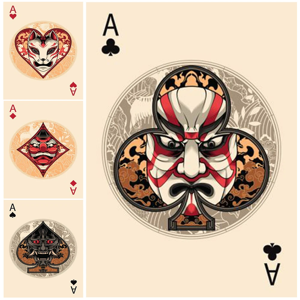 

Cartoon Demon Poker Playing Cards Wall Pictures For Living Room Nordic Poster Wall Art Canvas Painting Home Decor Unframed