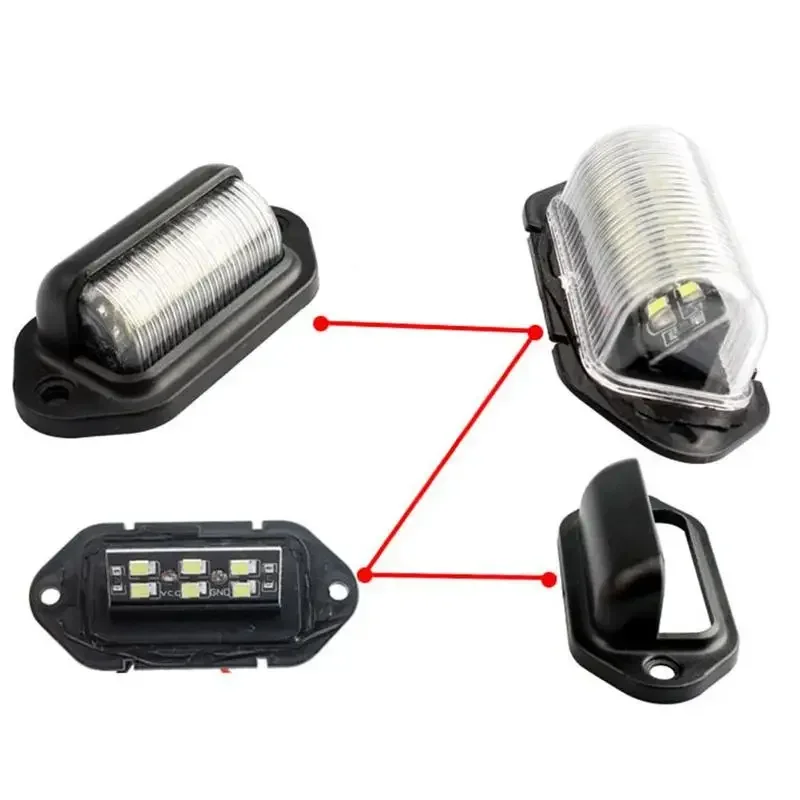 Waterproof White LED License Plate Light for Trucks and Trailers
