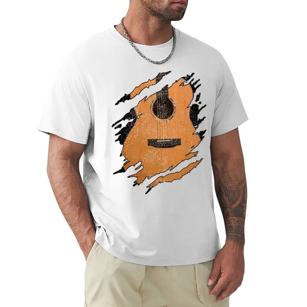 

Round Neck Guitarist Musicians Acoustic Guitar Lite 8 T-shirt Sport Tshirt Vintage Funny Leisure Eur Size
