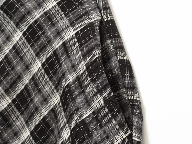 ETJ 2025 Damen Herbst/Winter neuer eleganter und stilvoller A-Linien-Rock mit schottischem Karomuster und einer Vielzahl von kurzen Rocken – Detail 15