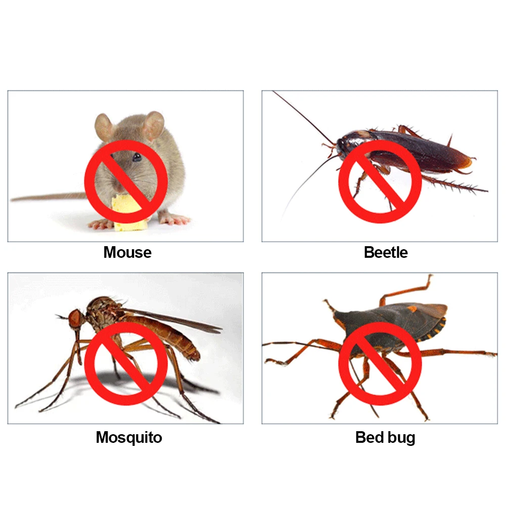 Mosquito Repeller with Night Light Electronic Inspect Repellen Ultrasonic Cockroach Repellent Insect Pest Mouse Insect Repeller