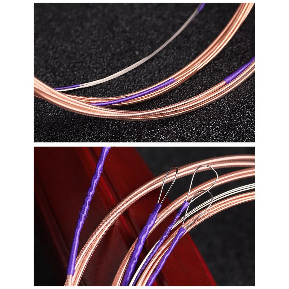 5 Sets Alice AT40 Nickel Steel Copper Alloy Nylon Winding Pipa Strings