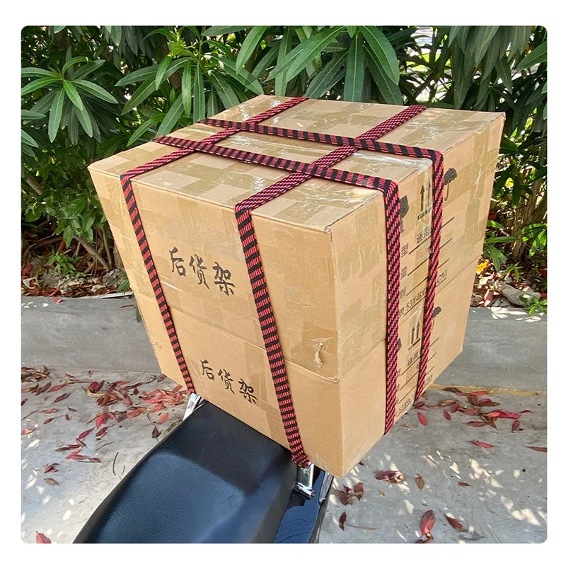 2m Motorcycle Bicycle Elastics Rubber Luggage Rope Cord Hooks Bikes Rope Tie Luggage Roof Rack Strap Fixed Band Car Accessories