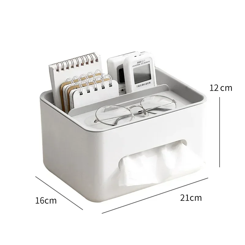 Tissue Box Napkin Holder Remote Control Storage Desk Organizer Office Multifunctional Sundries Container Storage Home tissue dispenser,tissue box