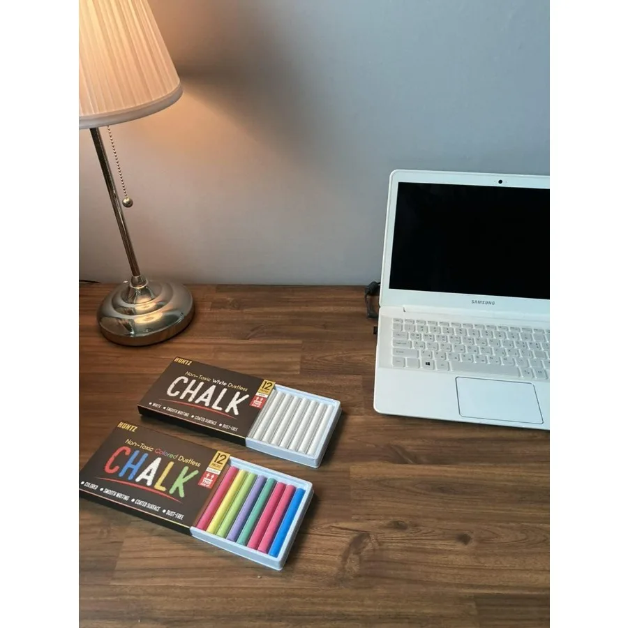 Dustless Chalk with Microfiber Eraser Set