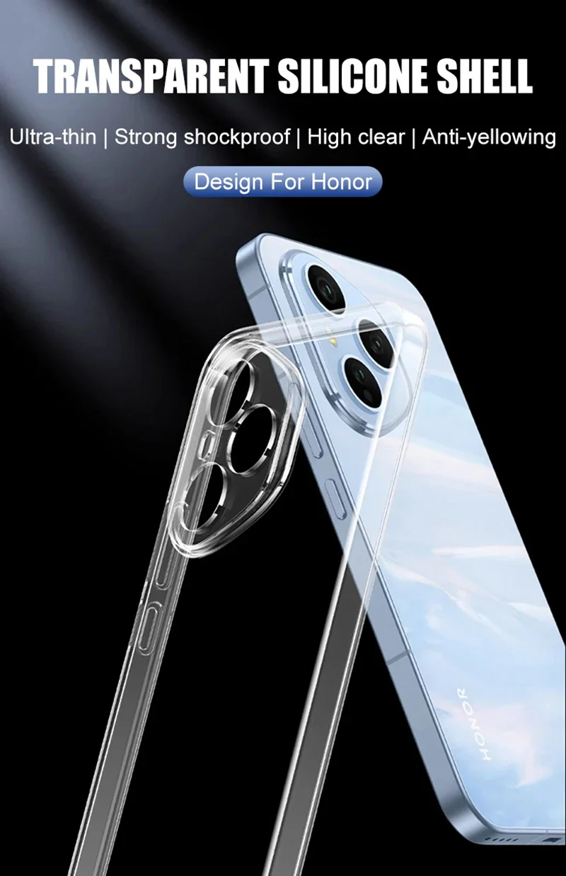 Military Grade Shockproof Ultra Thin Silicone Case - Clear Cover