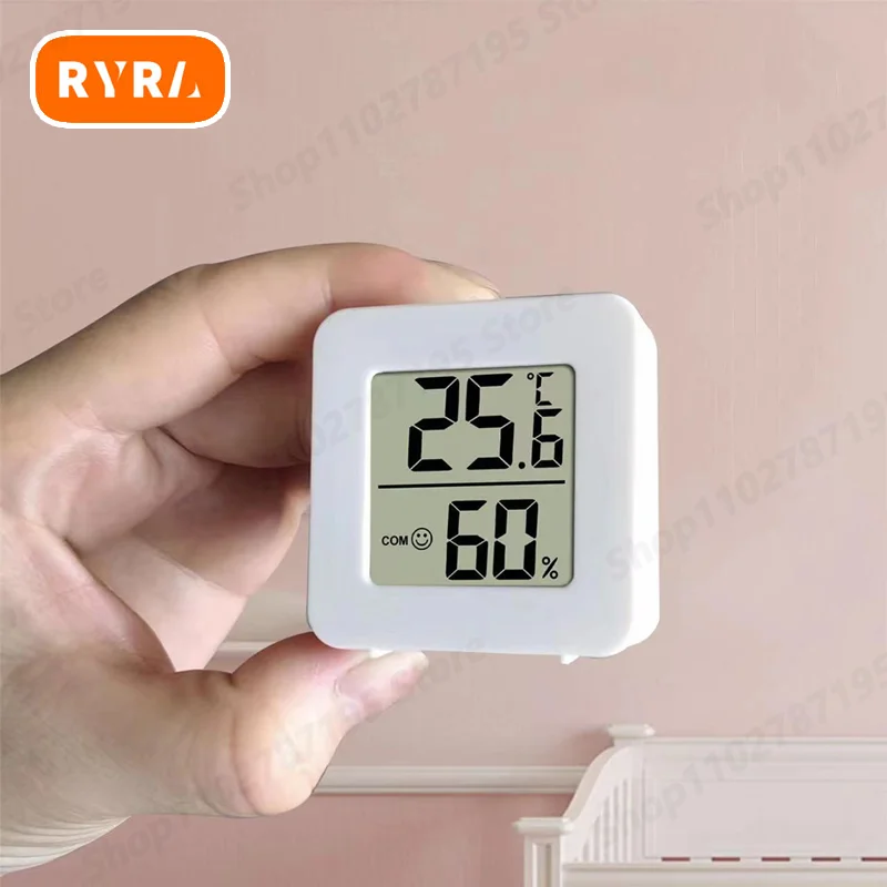 Mini Humidity Meter Sensor Gauge LCD Digital Thermometer Hygrometer Indoor Room Electronic Temperature Weather Station For Home