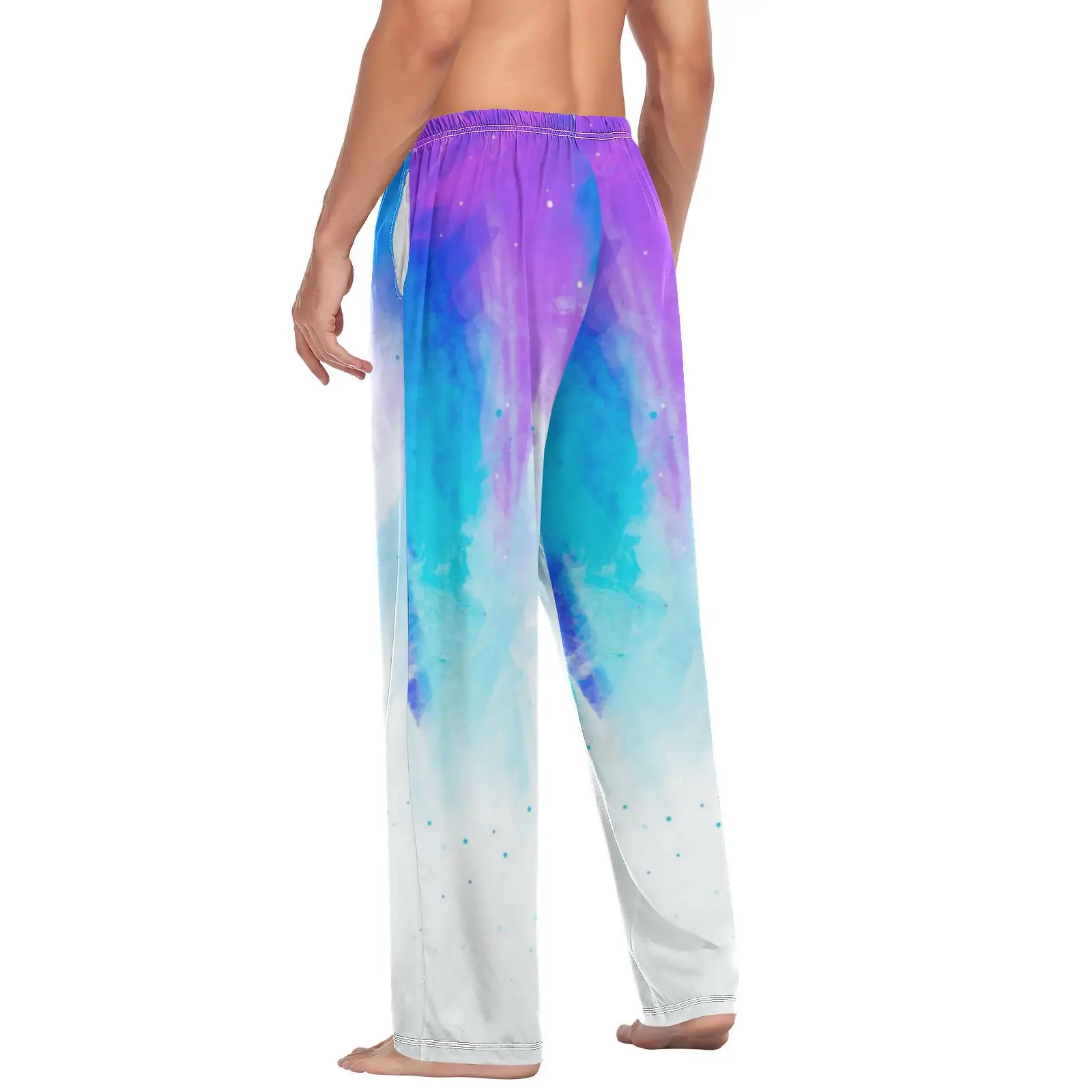 Men's Modal Sleeping Pants Gradient color Sleep Trousers Mens Pajama Bottoms Soft Sleepwear Pyjama Homewear 2023 Spring Summer
