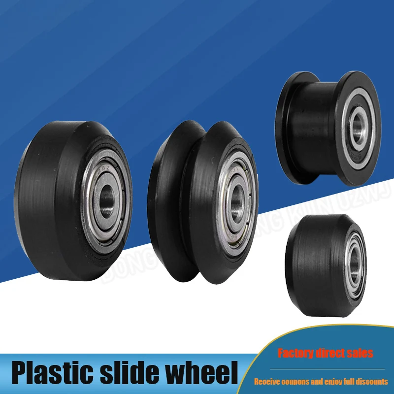 

POM Pulley With Bearings For 3D Printer Accessories POM Plastic Slide Wheel / Pulley Passive Wheel / V Wheel / Idler Wheel