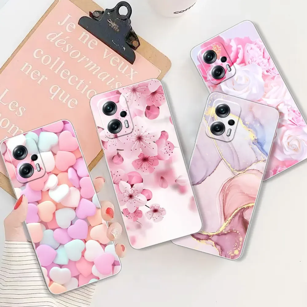 Clear Patterned Bumper TPU Silicone Case - Soft, Stylish Back Cover with Enhanced Protection