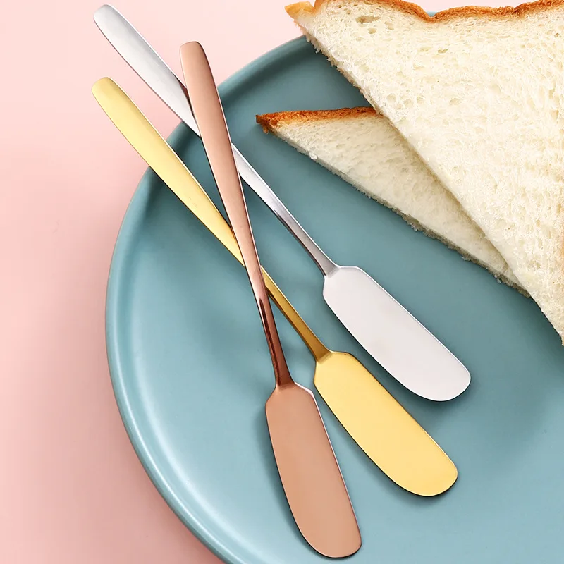 Butter Knife 1Pc 304 Stainless Steel Long Handle Multipurpose Western Tableware