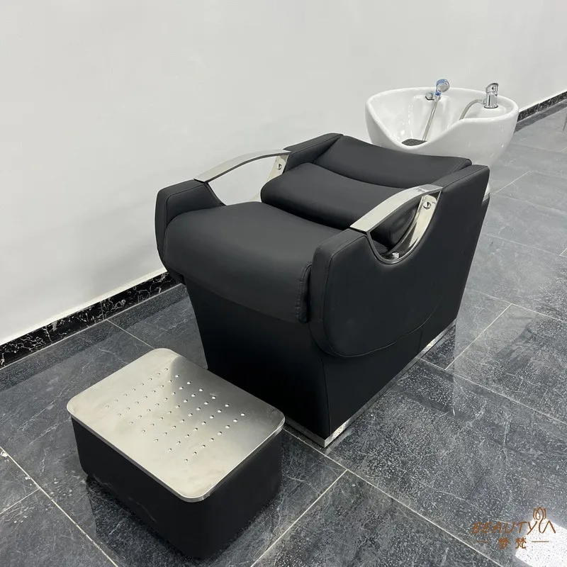 Stylist Shower Shampoo Chairs Hair Wash Beauty Luxury Shampoo Chairs Home Artifact Silla Peluqueria Commercial Furniture RR50SC