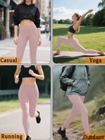 Plus Size Women's Low Rise Stretchy Leggings - Super Soft High Elastic Tights for Running Workout Training and Daily Life - Image 4