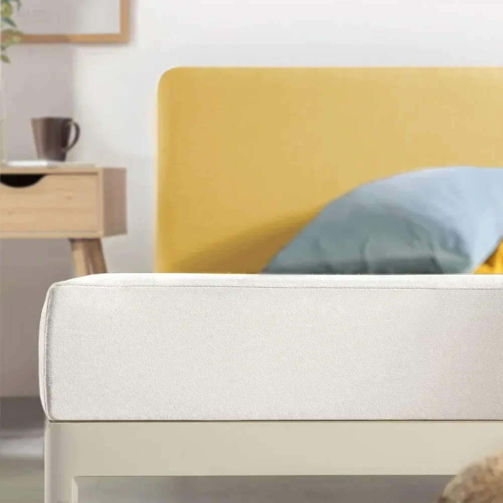 Queen Mattress 6 inch Bed-In-A-Box, Green Tea Memory Foam, Cream tatami bedroom furniture foldable mattress
