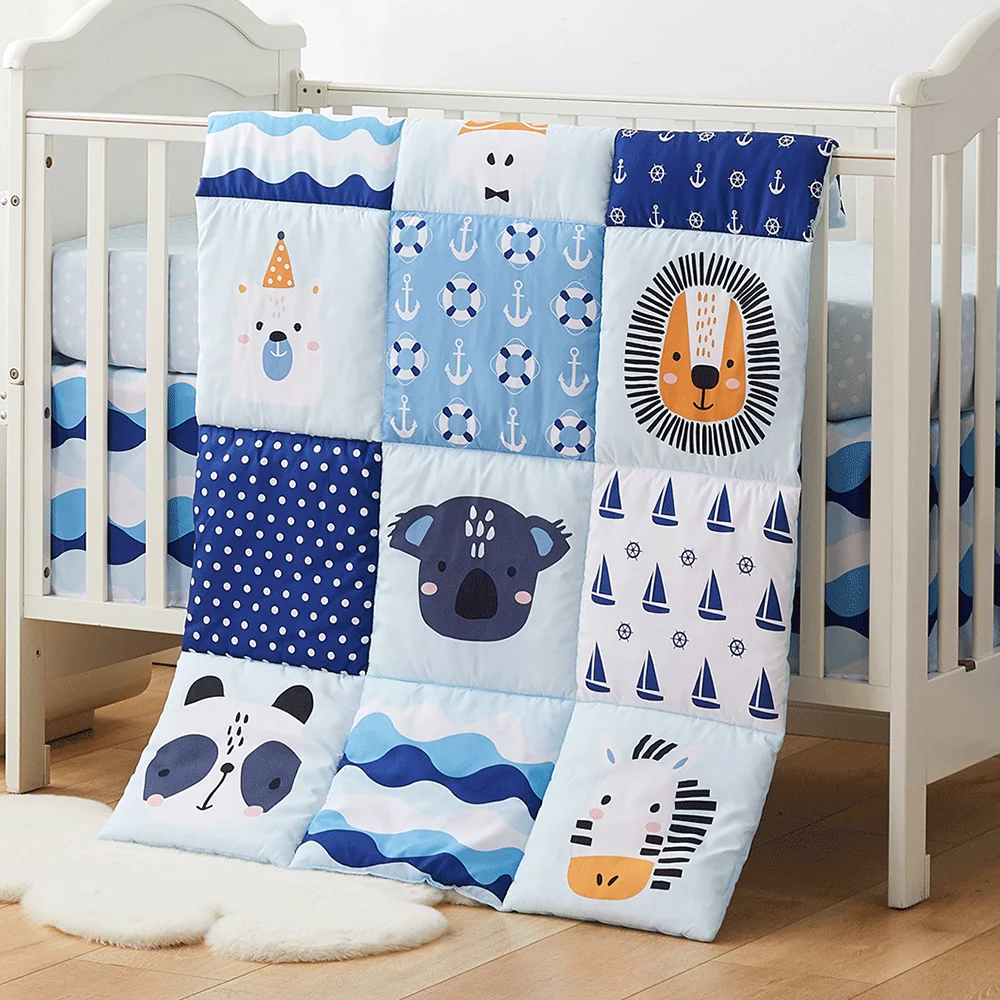3pcs Microfiber Crib Bedding Set Designs for Boys and
