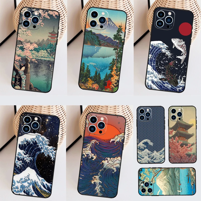 Japanese Wave Art Phone Case - Elegant Design with Premium Protection