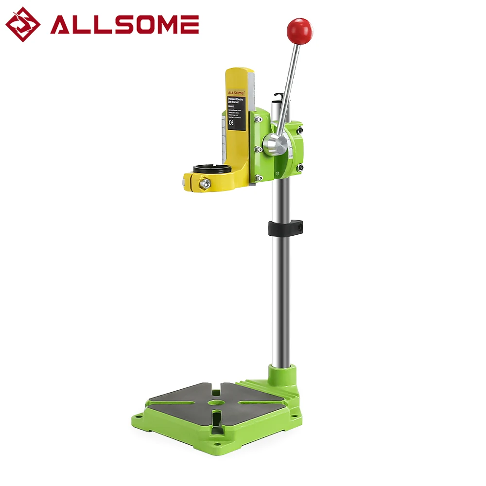 ALLSOME MINIQ BG6117 Bench Drill Stand/Press Mini Electric Drill Carrier Bracket 90 Degree Rotating Fixed Frame Workbench Clamp sonoff motion sensor base itead for pir3 rf or snzb 03 360 degree rotating bracket stand for snzb 03 zigbee pir motion sensor