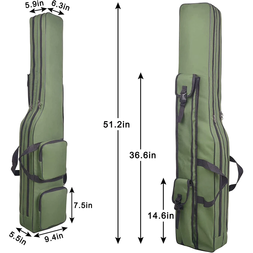 1.3M Fishing Rod Case Bag Portable Fishing Pole Bag Waterproof