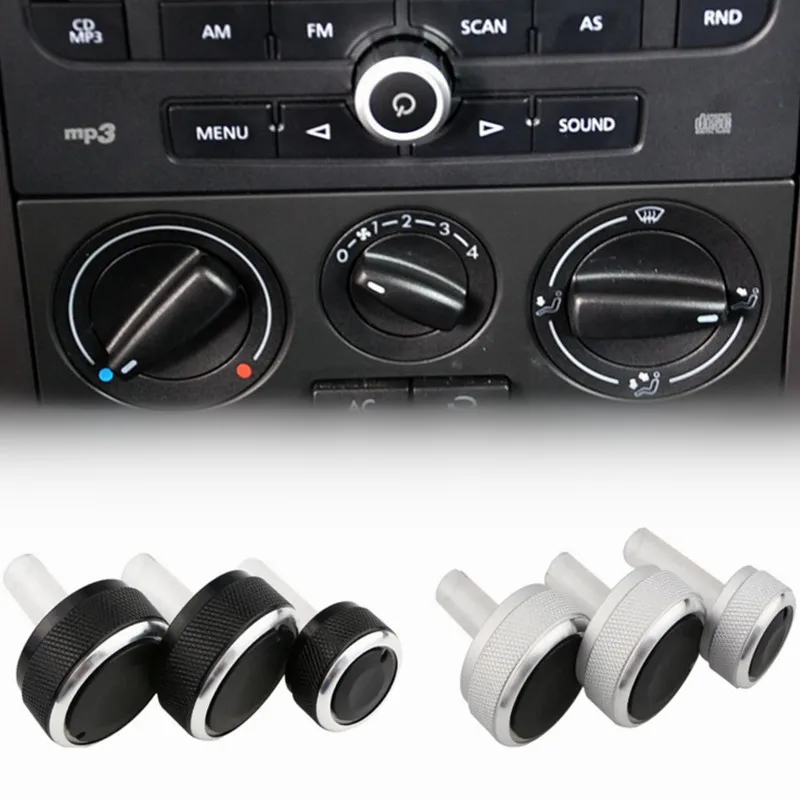 차량용 에어컨 컨트롤패널 열 제어 단추, VW 파사트 B5 보라 골프 4 MK4 ..
