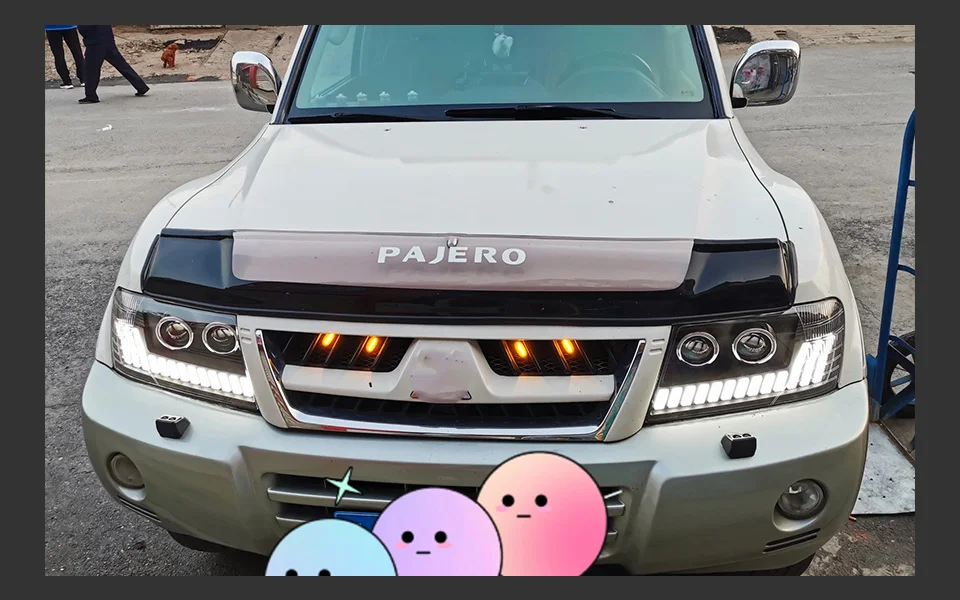AKD Head Lamp for Pajero V73 LED Headlight 2004-2016 Headlights V77 V75 DRL Turn Signal High Beam Angel Eye Projector Lens