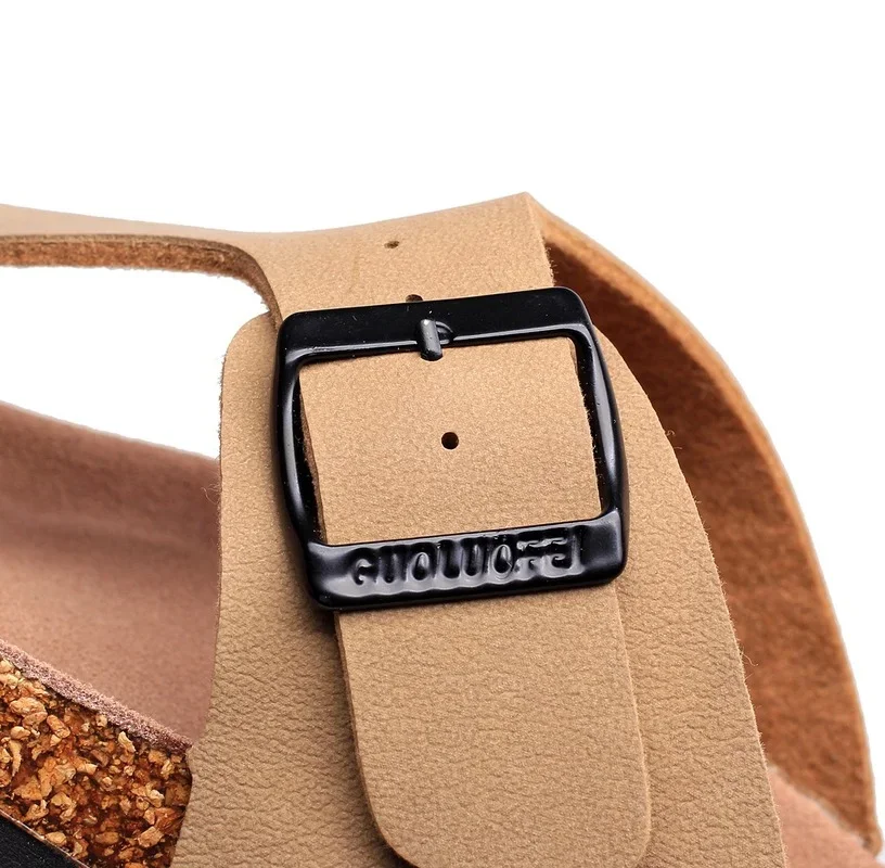 2023 New Summer Men's Cork Slippers Suede Leather Mule Clogs Women Casual Outdoor Flip Flops Corks Beach Sandals luxury sandals