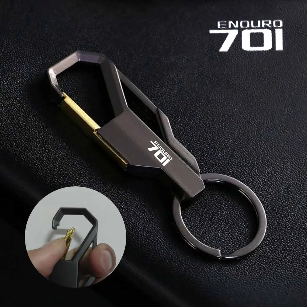 

Motorcycle Accessories For Husqvarna 701 Enduro 701 Supermoto 701 Keychain Metal Key Ring Lanyard Chain KeyChains Custom Logo