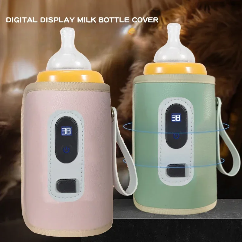 1Pc Baby Bottle Warmer Feeding Bottle Heat Keeper Travel Warmer Cover Formula Milk Water USB Heater Outdoor Bottle Warmer