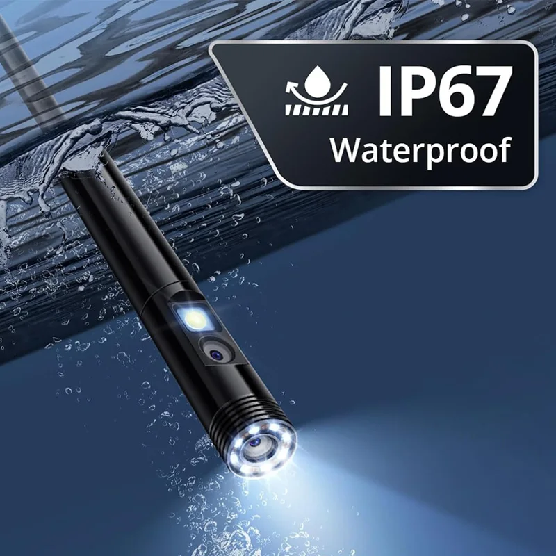 Endoscope W300 Inspection Camera 3 in 1 Dual Lens 1080P HD 3m Hard Cable For Android/IOS/IPhone Industrial Endoscope 6