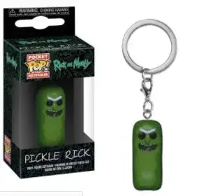 thumbnail image 4 of FUNKO POP Pickle Rick y Morty Snow Ball HOLOGRAMA Traje espacial Rick CLONE Llavero Juguetes para niños Mr. Meeseeks Snowball Regalo, 4 of 5