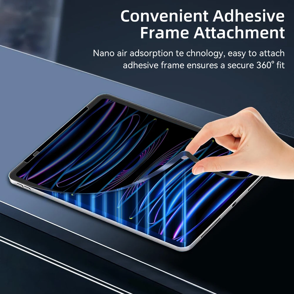 Фото Защитная пленка для iPad 10th Gen iPad Pro 10,5 11 12,9 Air 4 5th для iPad 10,2 7th 8th 9th Gen, съемная антишпионская пленка №2