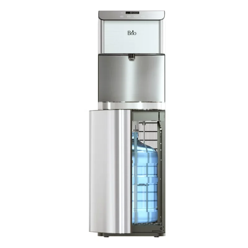 

Series Bottom Load Hot, Cold and Room Water Cooler - Self Clean Ozone - Tri Temp W/Touch Dispense - Set