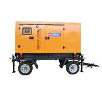 Groupe électrogène diesel mobile silencieux de 50 kW sur remorque, personnalisé, pour usage industriel et extérieur 2