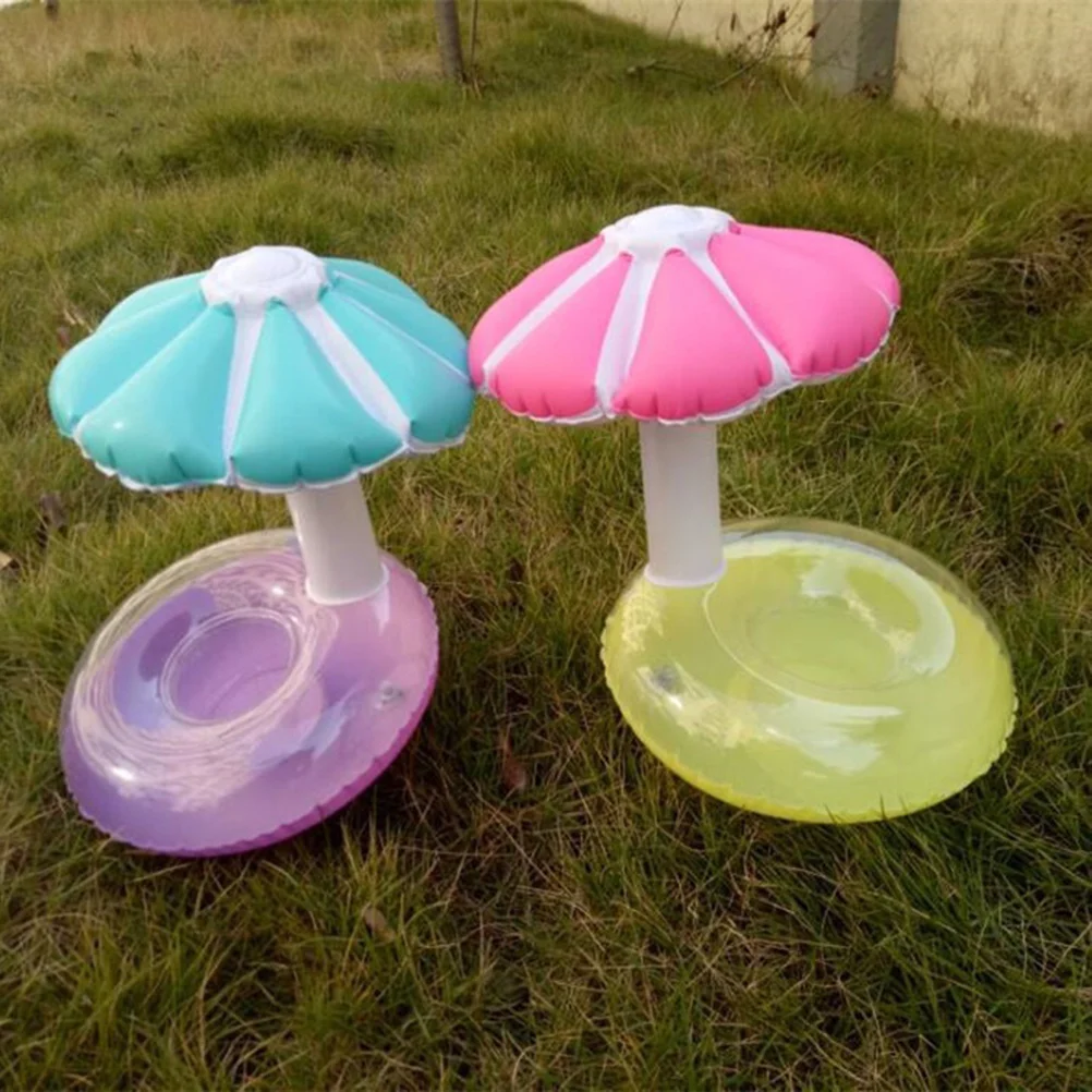 

Inflatable Loevely Mushroom Coasters Jumbo Drink Cup Holder Beach Backdrop Party Favors Decoration for Hawaiian Luau Party