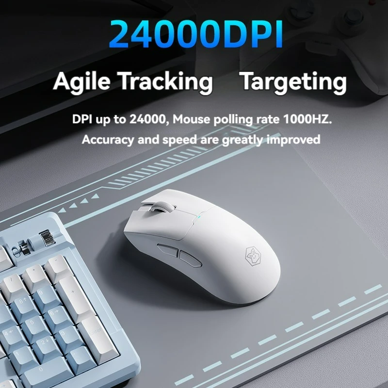 Tri-mode Wireless Lightweight Gaming Mouse For Medium and Large