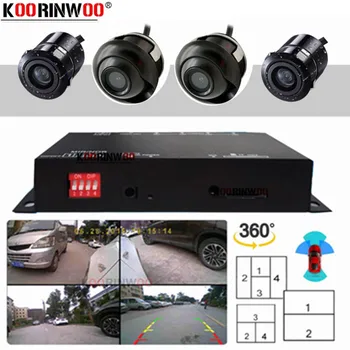 Dash Cam per auto Videoregistratore per veicoli Dispositivi elettronici Telecamere a 4 canali Scatola nera per Android Radio DVD Sistemi intelligenti Auto Dvr