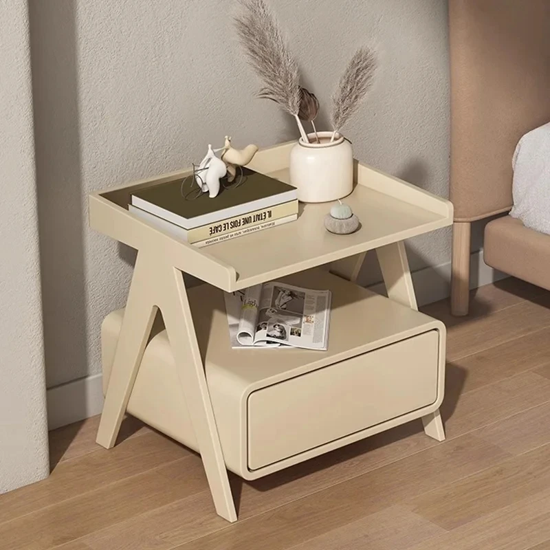

Retro Nordic Nightstand Wood Bedside Storage Drawers Storage Nightstands Small Luxury Mesita De Noche Modern Furniture Home