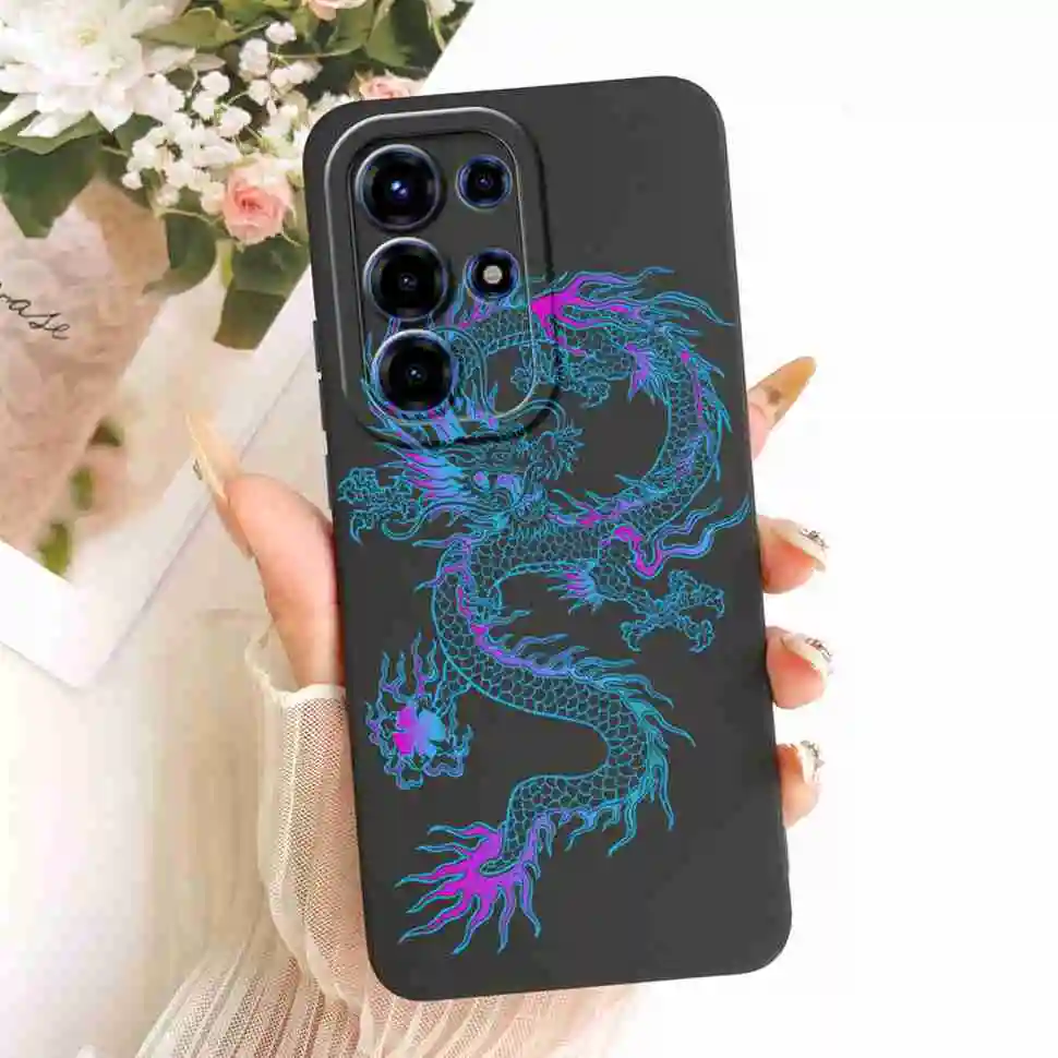 Floral Silicone Soft Shockproof Back Cover Case