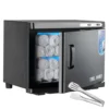 Warmer Cabinet with LED Light - JXSDLIY 23L Large Capacity Towel Cabinet for Bathroom 2-in-1 Professional Hot Towel Wa 1