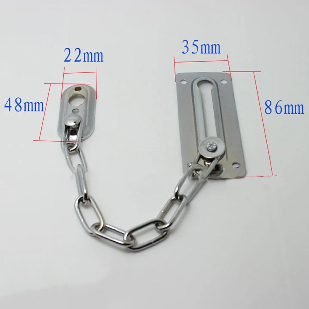 1PC Door Chain Stainless Steel Door Safety Guard Chain Security Bolt Locks Cabinet Latch Home Anti-theft Door Hardware images - 6
