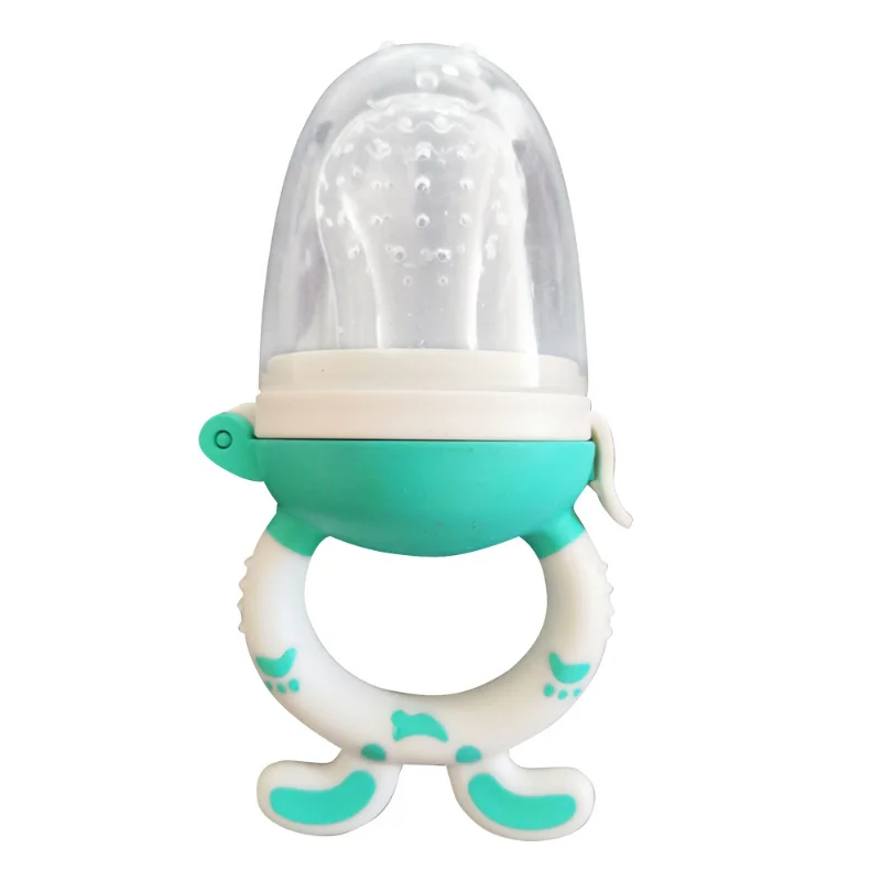 Baby Fruit and Vegetable Bite Music Food Supplement Pacifier Molar Stick Supplementary Portable Storage Baby Fruit Supplement silicone fruit feeder