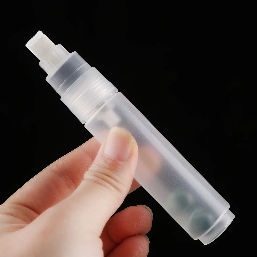 Refillable Transparent Graffiti Pens with Plastic Barrels for Liquid Chalk and Paint