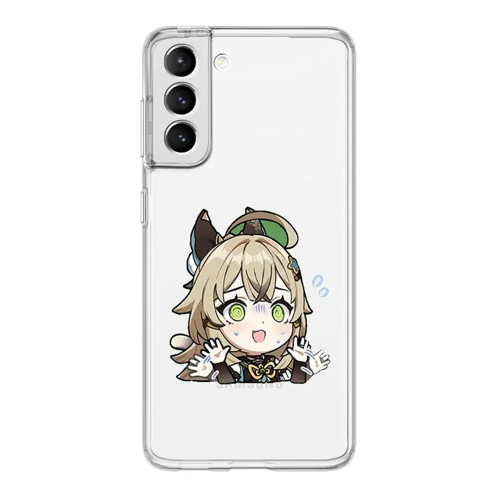 Kawaii Cartoon Genshin Impact Soft Clear Phone Case
