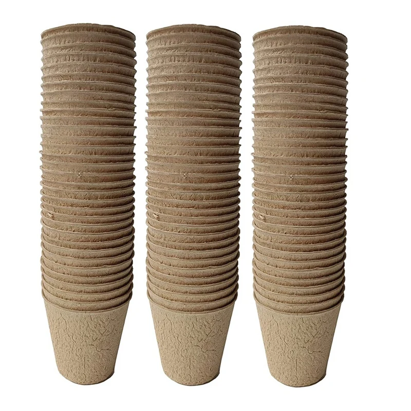 

110 упаковка, 3 дюйма биоразлагаемые торфяные горшки для саженцев