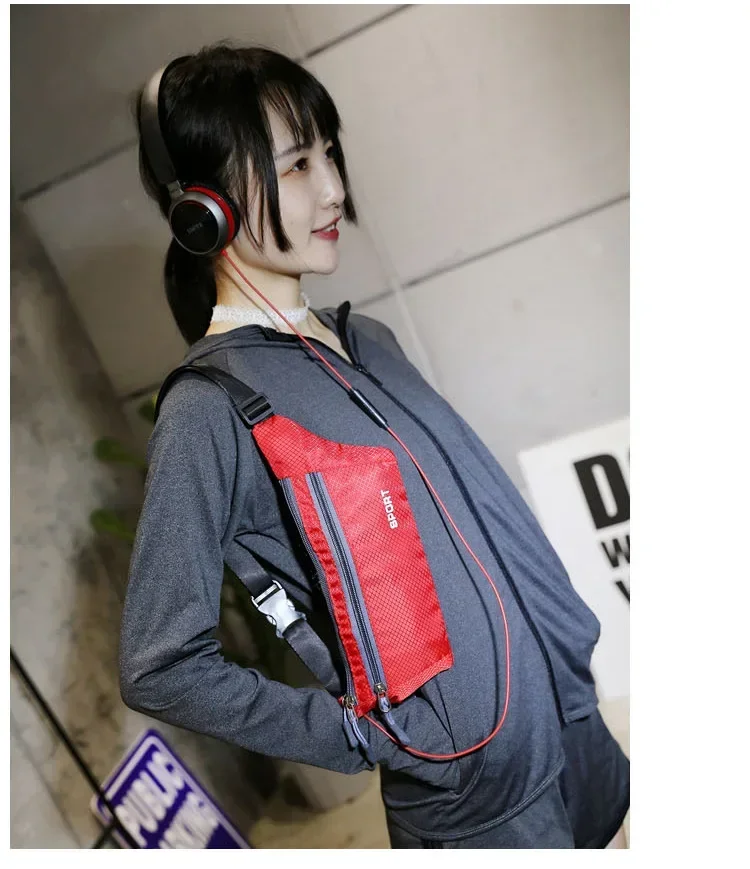 Running Waist Bag Manufacturer Waist Packs Men's Outdoor Sports Running Fitness Waist Bag Logo Printed Waterproof Mobile Phone Wallet