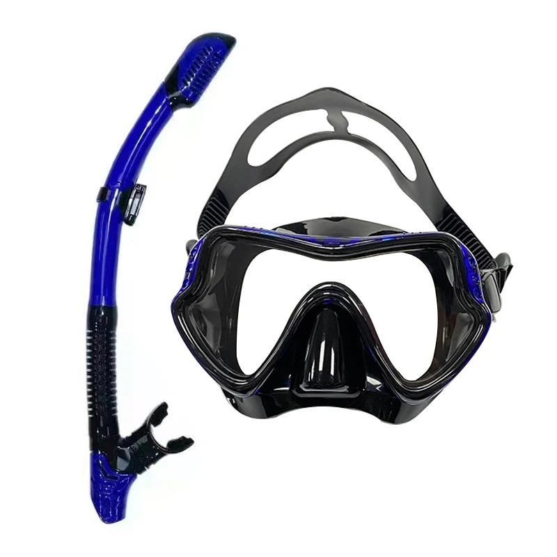 Underwater Diving Mask Scuba Diving Goggles All-Dry Snorkel Silicone Snorkeling Diving Mask
