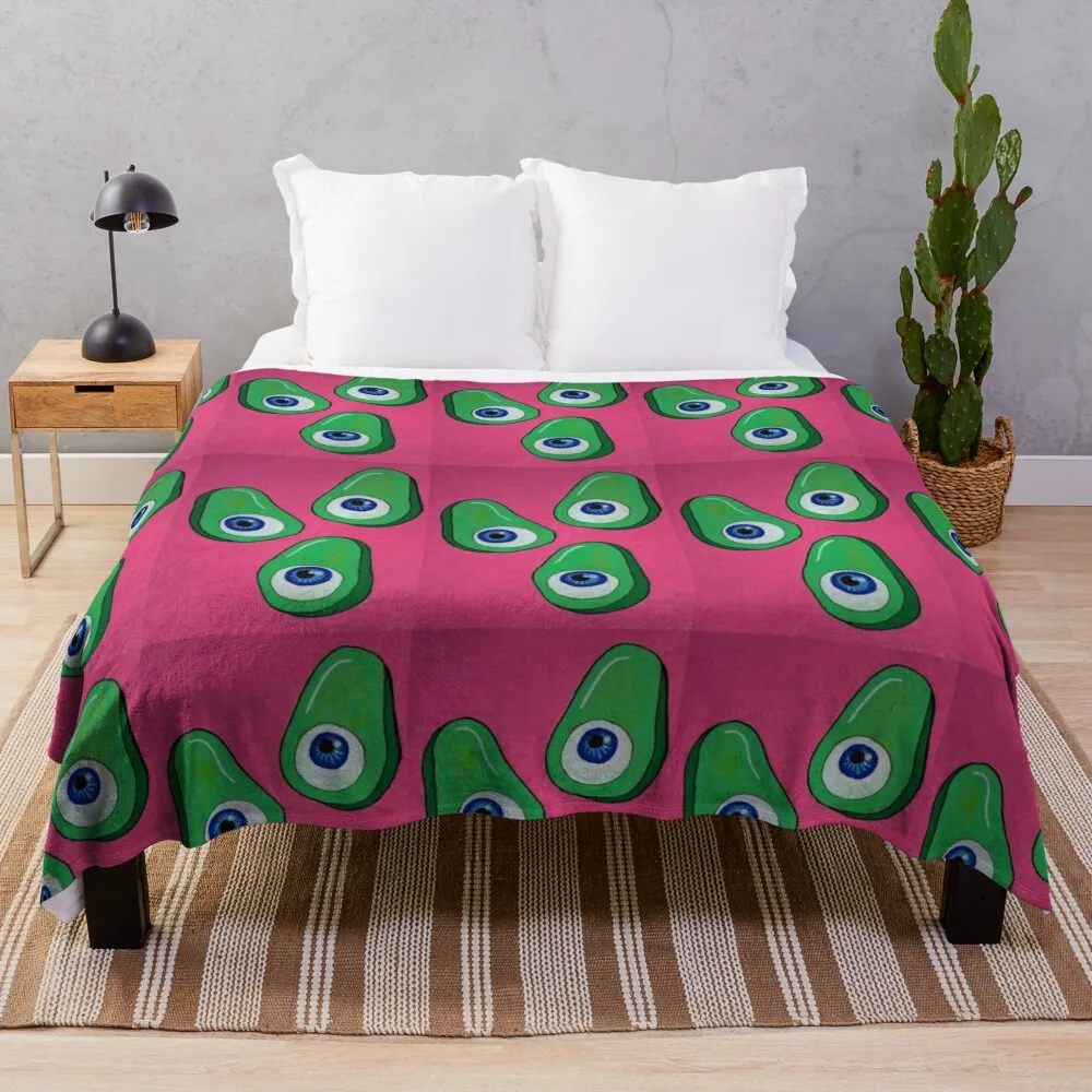 

Eyevacados Throw Blanket Polar blanket anime
