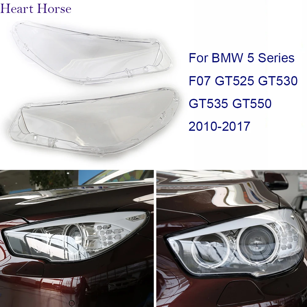Headlight Glass Cover For BMW 5 Series F07 GT525 GT530 GT535 GT550