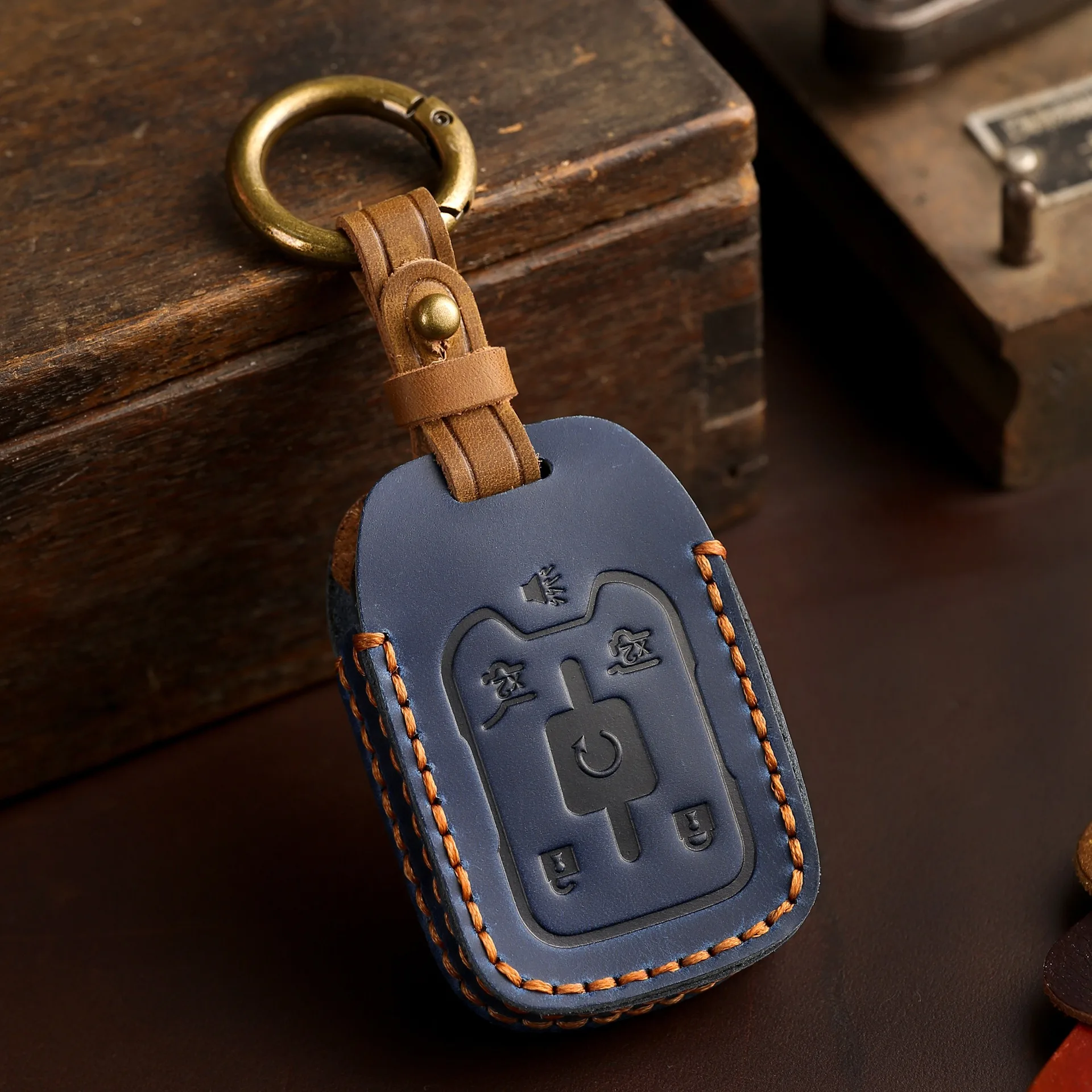 Premium Leather Remote Key Case Cover
